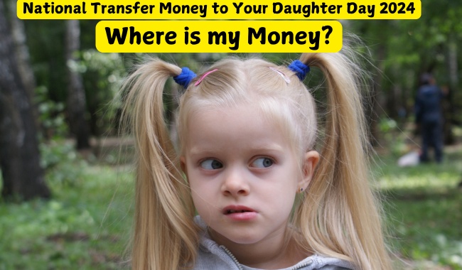 Funny National Transfer Money to Your Daughter Day Meme 2024 Images