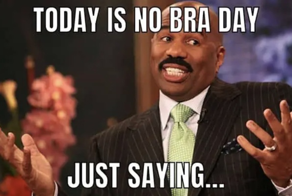 National No Bra Day 2024 Funny Images