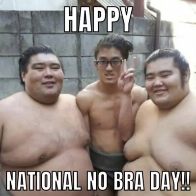 National No Bra Day Memes 2024