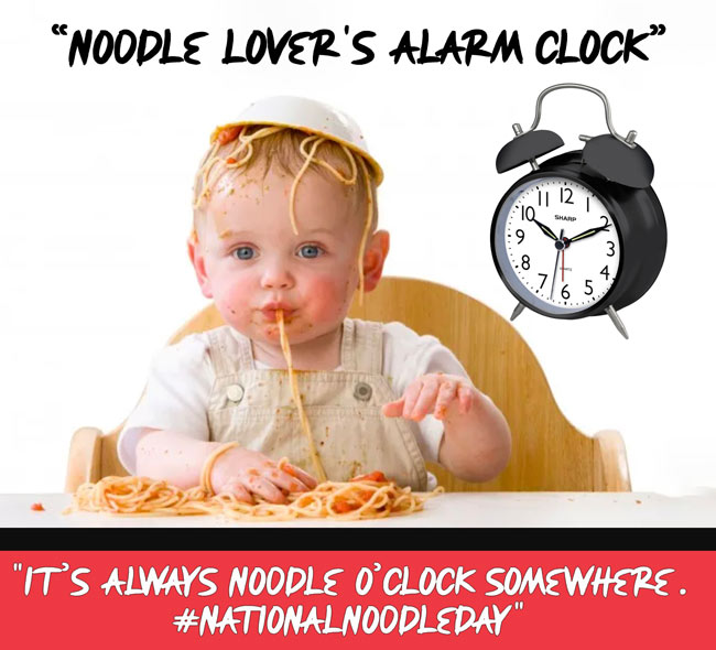 Funny National Noodle Day Meme 2024